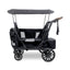 WonderFold L2 Double (2 Seater) Stroller Wagon - Black