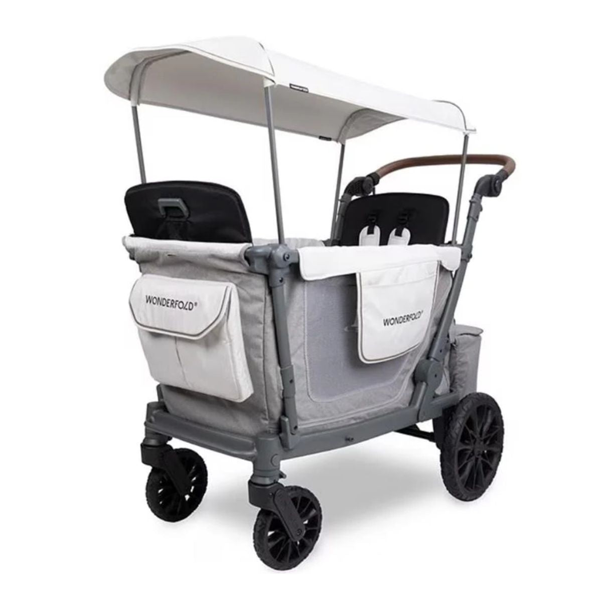 WonderFold L2 Double (2 Seater) Stroller Wagon - Gray