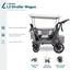 WonderFold L2 Double (2 Seater) Stroller Wagon - Gray