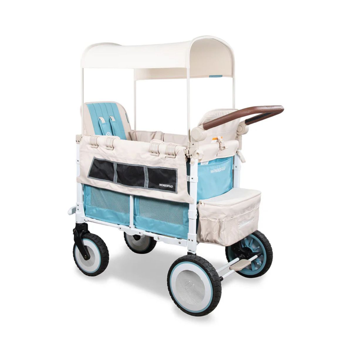 WonderFold VW2 Volkswagon Double (2 Seater) Stroller Wagon - Bondi Blue