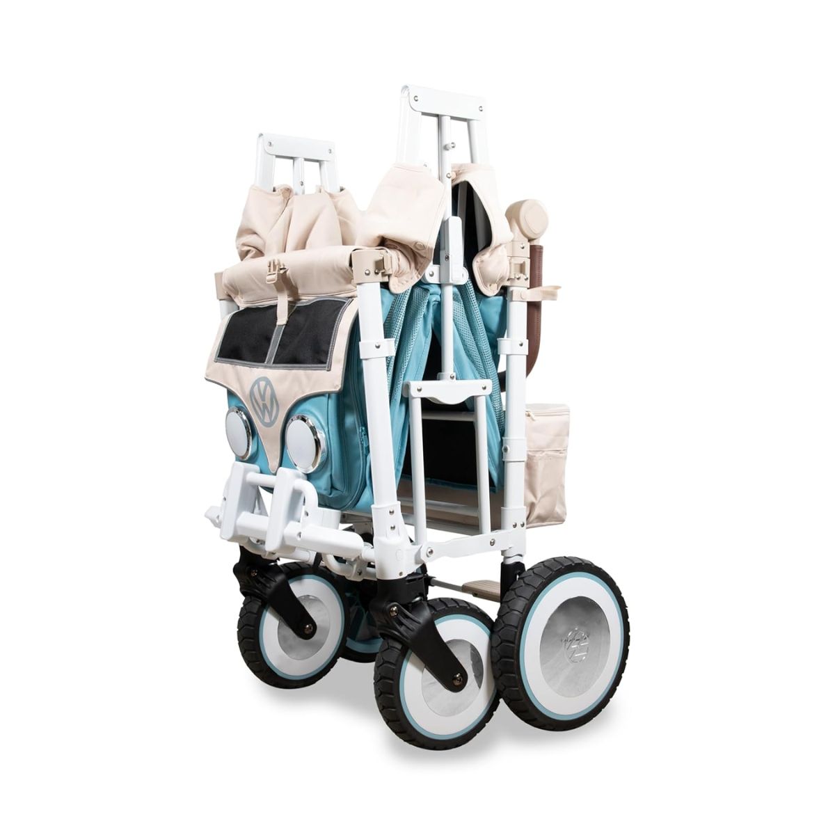 WonderFold VW2 Volkswagon Double (2 Seater) Stroller Wagon - Bondi Blue