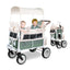 WonderFold VW2 Volkswagon Double (2 Seater) Stroller Wagon - Sage Green