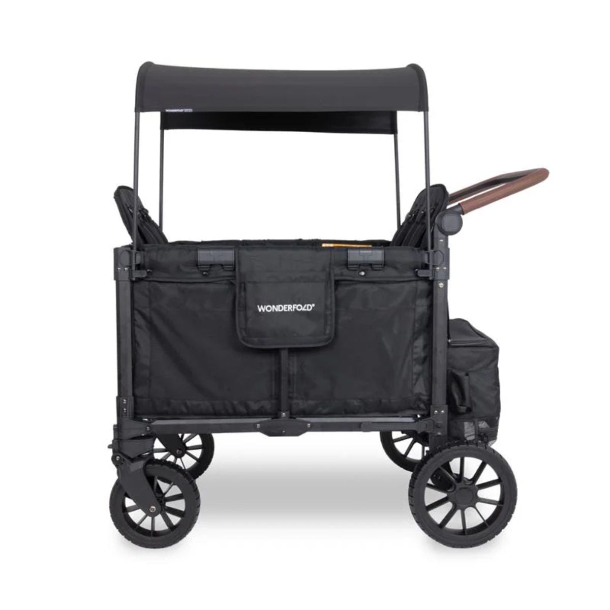WonderFold W4 Luxe Pro (4 Seater) Stroller Wagon - Jet Black