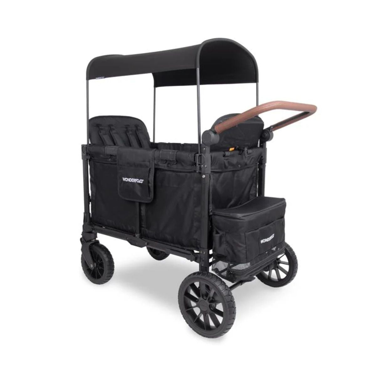 WonderFold W4 Luxe Pro (4 Seater) Stroller Wagon - Jet Black