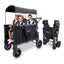 WonderFold W4 Luxe Pro (4 Seater) Stroller Wagon - Jet Black