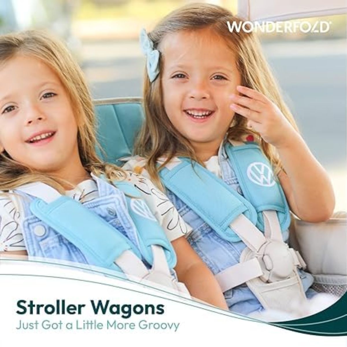 Wonderfold VW4 Volkswagen Stroller Wagon in Sage Green
