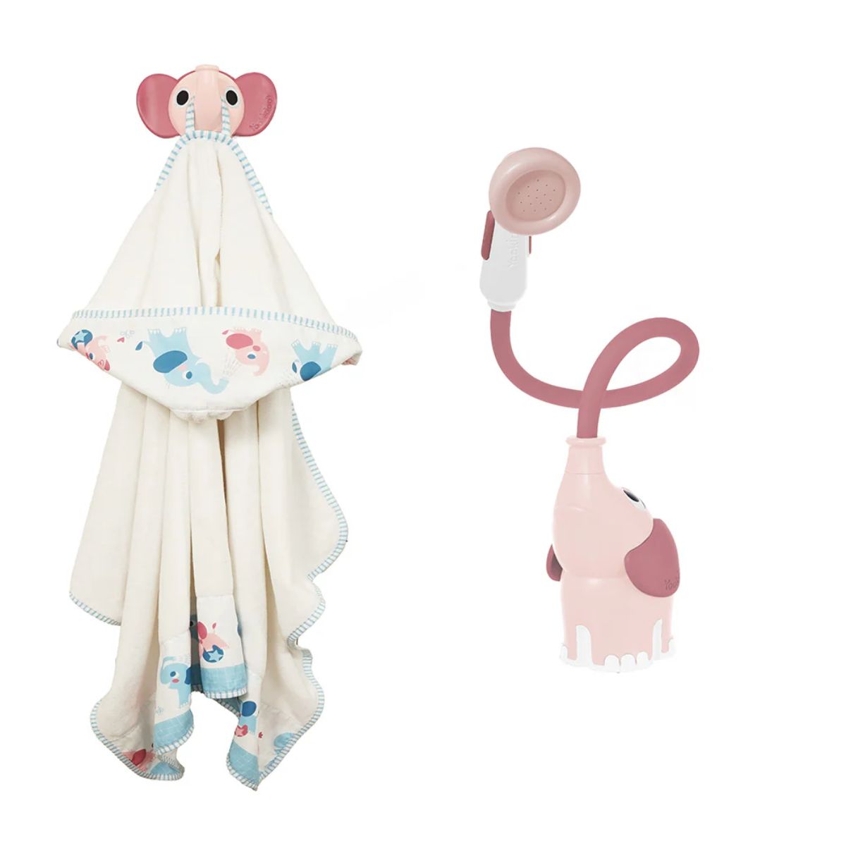 Yookidoo Bath Set Elephant Baby Shower 0-24M - Pink