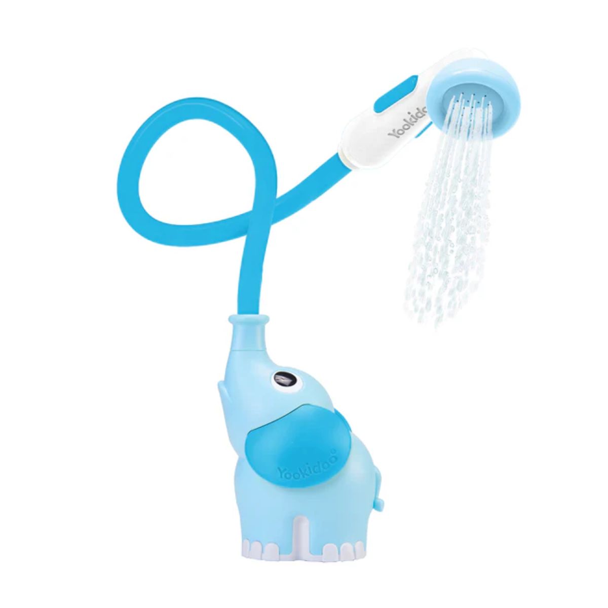 Yookidoo Portable Elephant Baby Shower 0-24M - Blue/Deep Blue on Luna Baby Store Miami