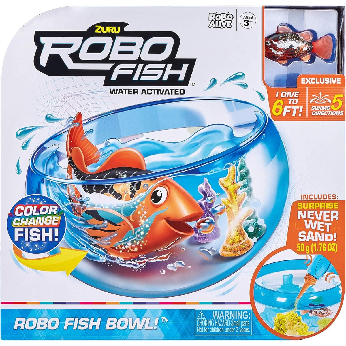 ZURU Robo Fish Playset Water Activated