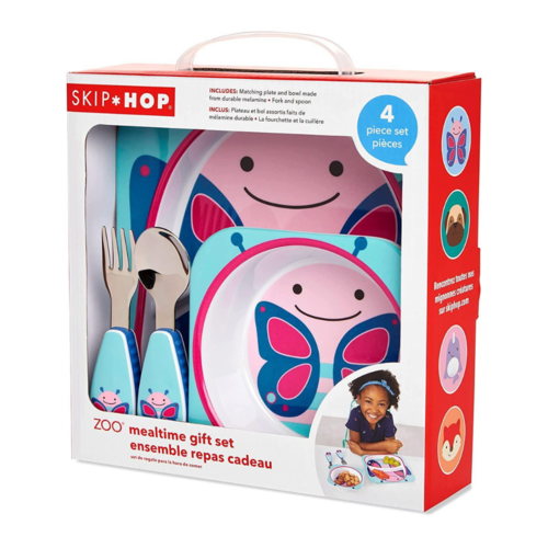 Skip Hop Zoo Mealtime Gift Set Butterfly