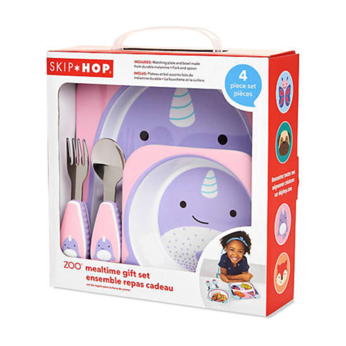 Skip Hop Zoo Mealtime Gift Set Narwhal - Luna Baby Store Miami
