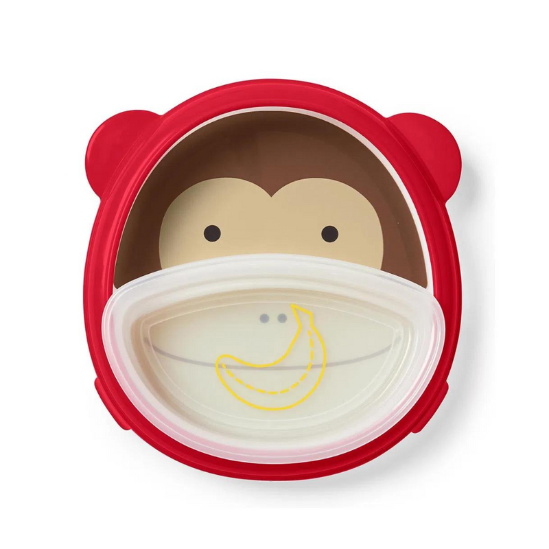 Skip hop Zoo Smart Serve Plate & Bowl Monkey