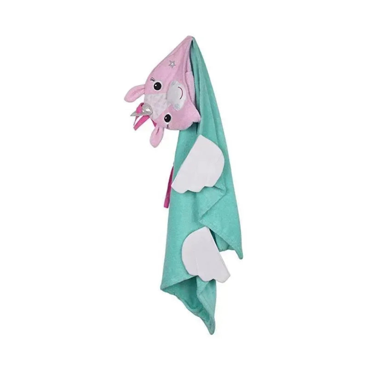 Zoocchini Kids Plush Terry Hooded Bath Towel - Allie the Alicorn