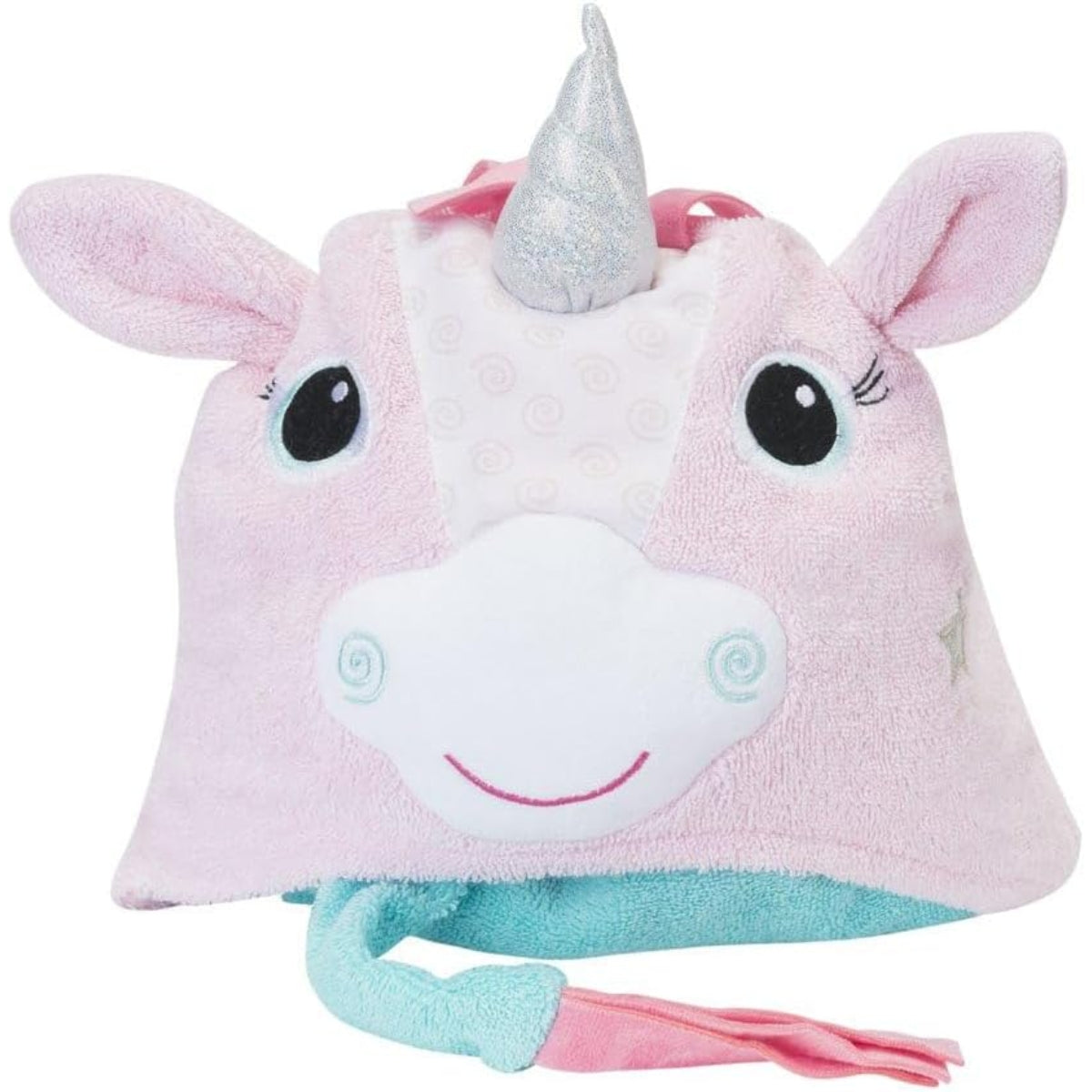 Zoocchini Kids Plush Terry Hooded Bath Towel - Allie the Alicorn