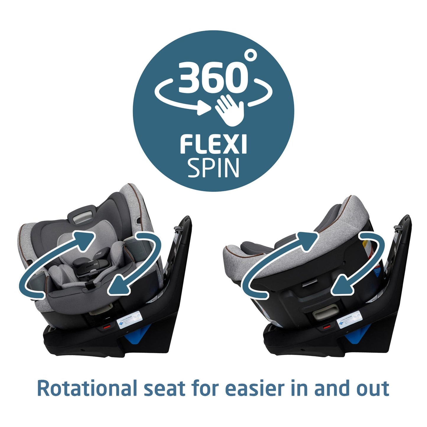 Maxi Cosi Emme 360 Rotating All-in-One Car Seat - Urban Wonder - Luna Baby Store Miami