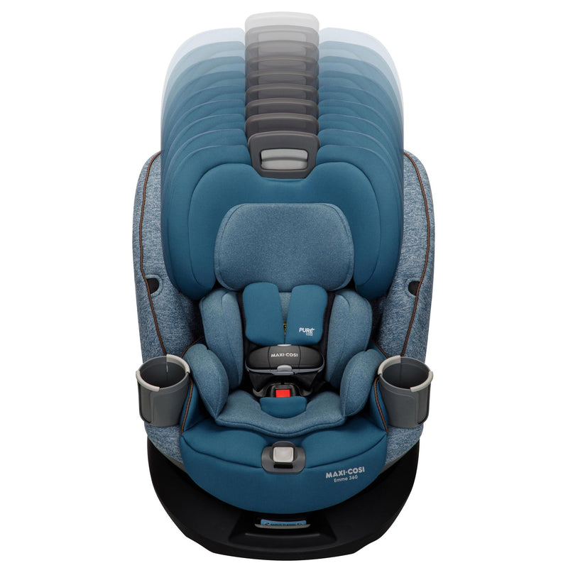 Maxi Cosi Emme 360 Rotating All-in-One Car Seat - Pacific Wonder - Luna Baby Store Miami