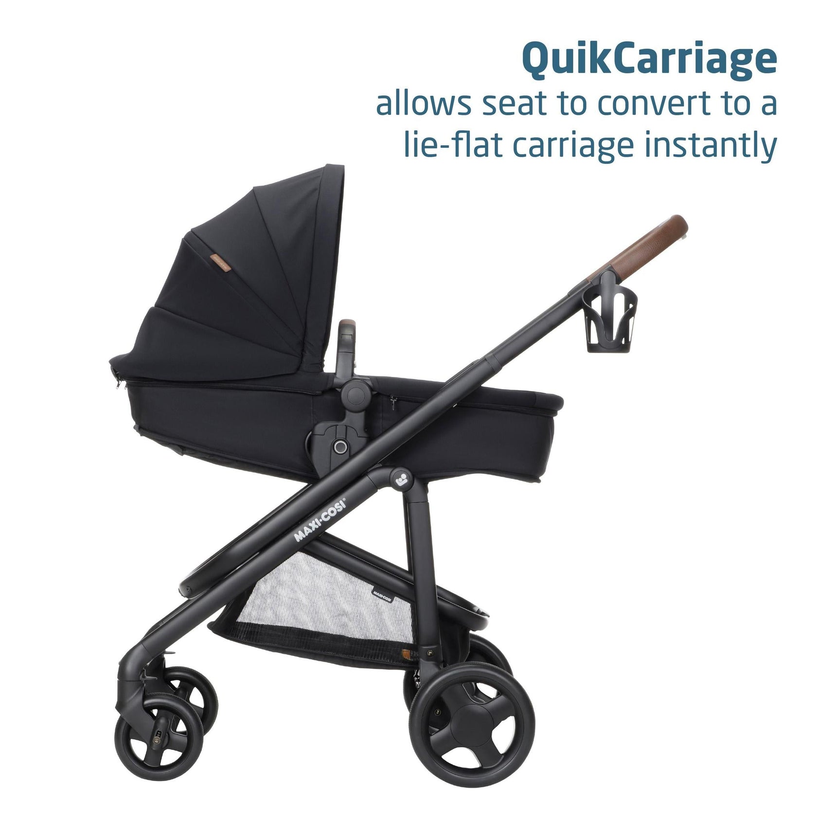 Maxi Cosi Tayla Max Stroller - Onyx Wonder - Instant QuikCarriage Conversion