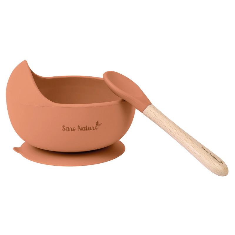 Nordic Wave Bowl Feeding Set - Copper
