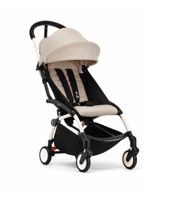 YOYO2 6+ Complete Stroller White Frame /Bonpoint Beige