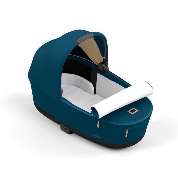 Cybex Priam 4/E-Priam 2 Lux Carry Cot - Mountain Blue - Premium Comfort from Birth