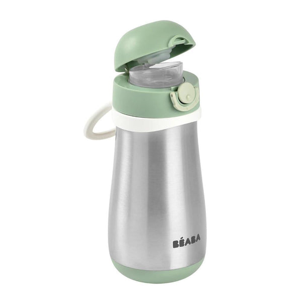 Beaba Stainless Steel Kids Water Bottle - Sage