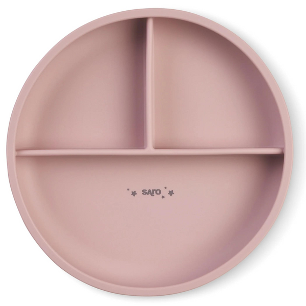 Food & Fun 3 Compartment Plate - Nude Pink