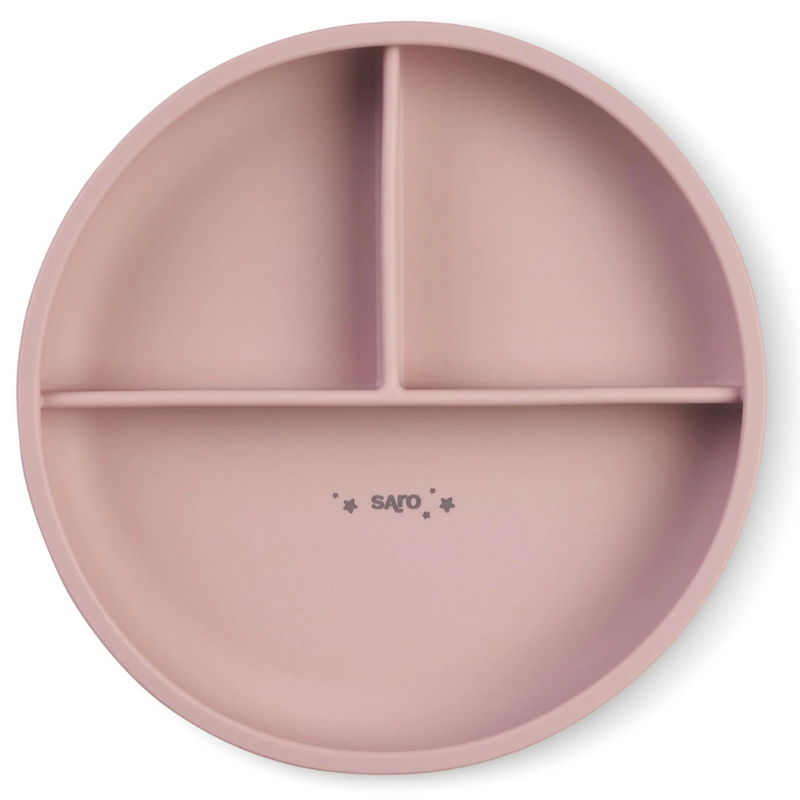 Food & Fun 3 Compartment Plate - Nude Pink