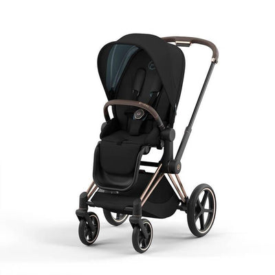 Cybex Priam 4 Complete Stroller Rose Gold Deep Black Display