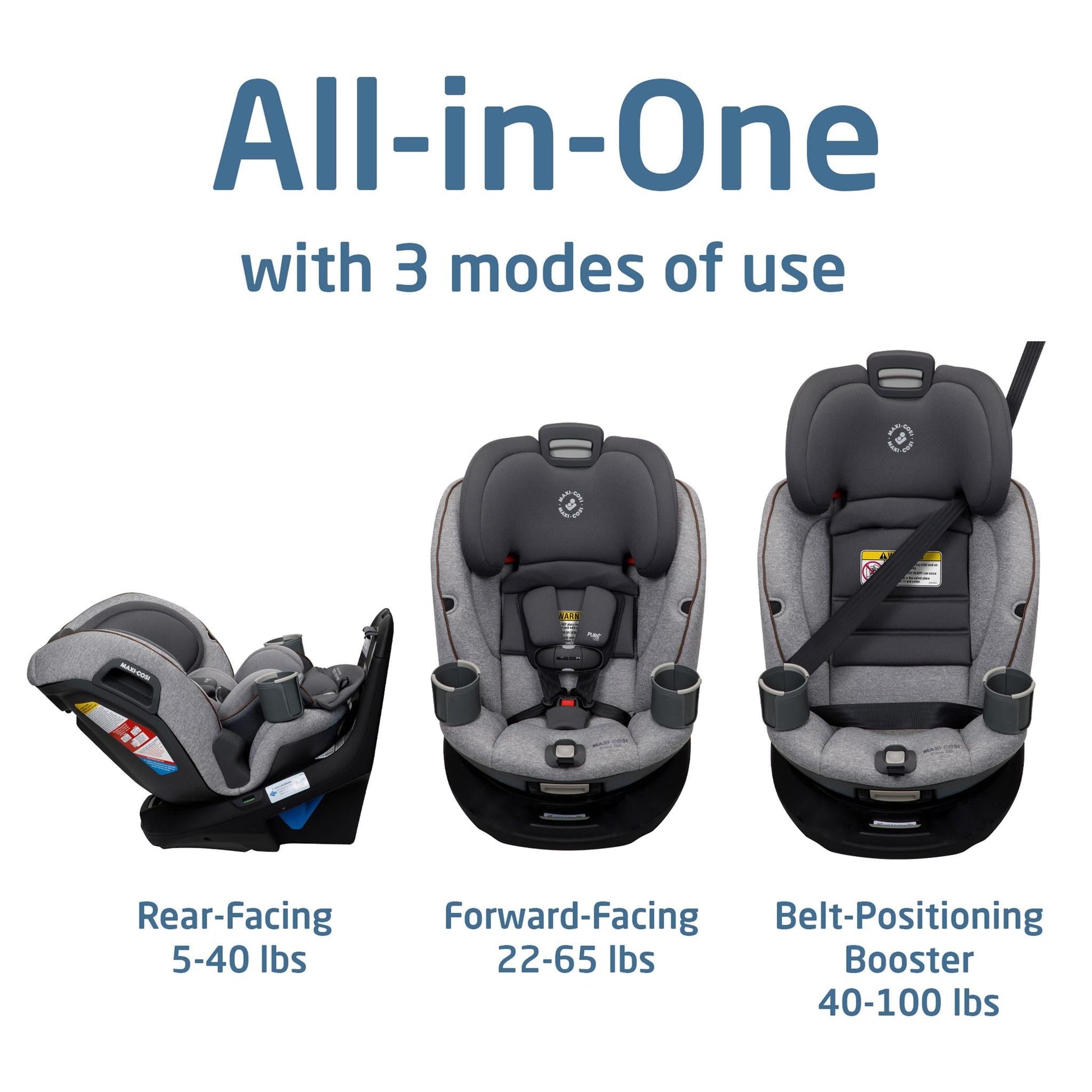 Maxi Cosi Emme 360 Rotating All-in-One Car Seat - Urban Wonder - Luna Baby Store Miami