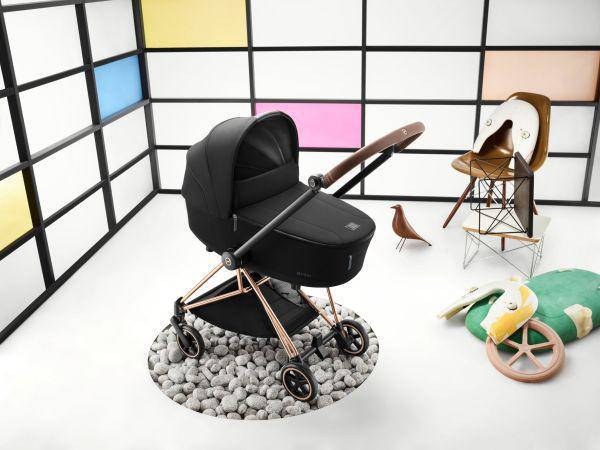 Cybex Mios 3 Stroller - Matte Black/Black Frame and Soho Grey Seat Pack on Luna Baby Store Miami