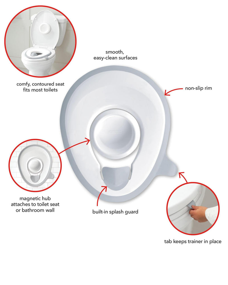 Skip Hop Easy-Store Toilet Trainer - White - Luna Baby Modern Store