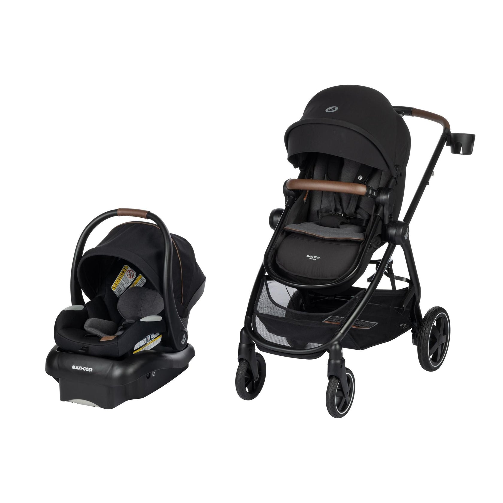 Maxi-Cosi Zelia Luxe 5-in-1 Modular Travel System - New Hope Black - Comfort and Safety from Day One
