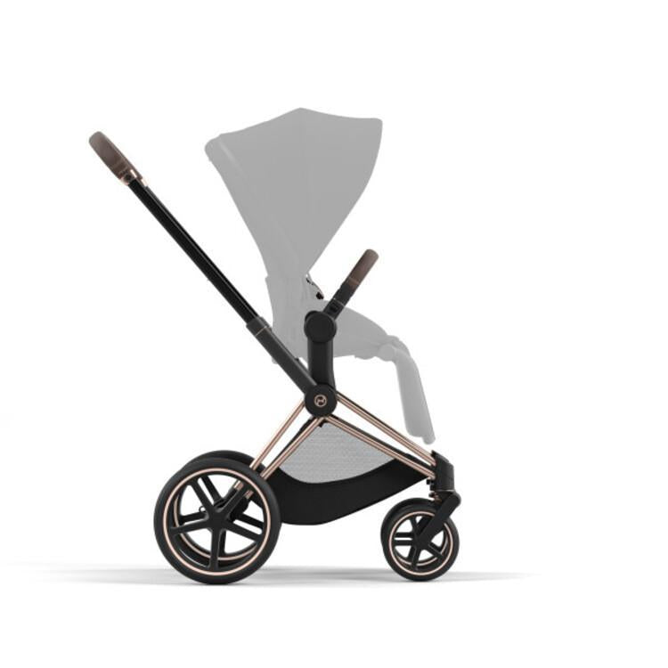 Cybex Priam 4 Stroller Frame - Rose Gold/Brown