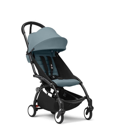 Stokke YOYO³ Stroller - Aqua On Black - Luna Baby Store Miami