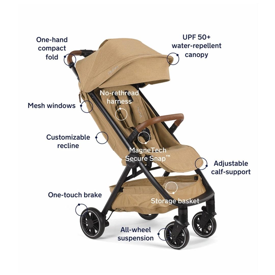 Carrinho De Bebê Nuna TRVL Camel - Nuna Babytunes