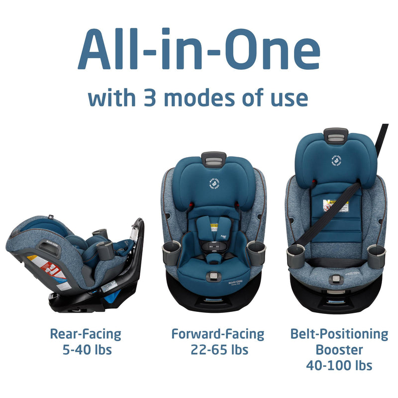 Maxi Cosi Emme 360 Rotating All-in-One Car Seat - Pacific Wonder - Luna Baby Store Miami