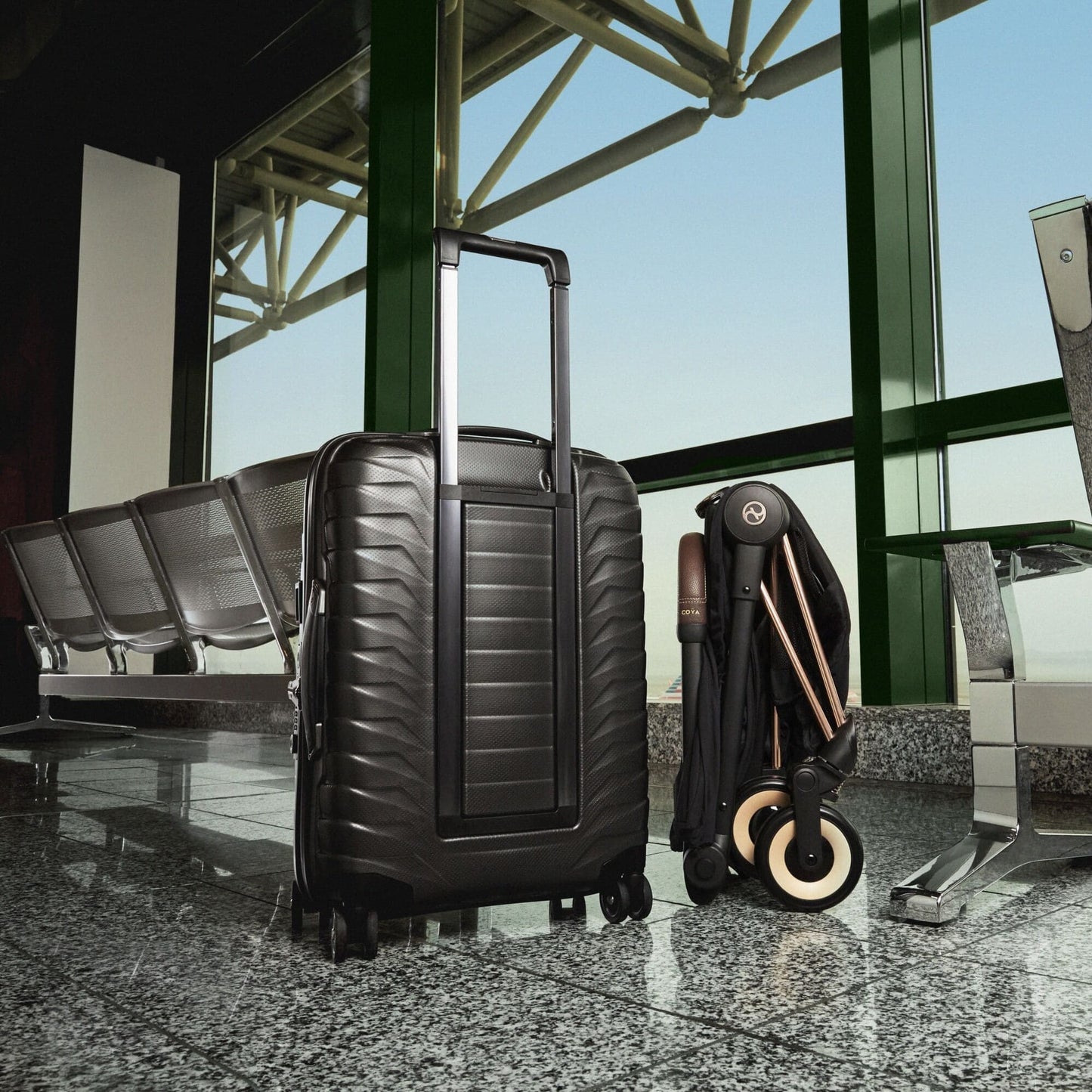 Cybex Coya Stroller Rose Gold/Sepia Black - Luna Baby Store Miami