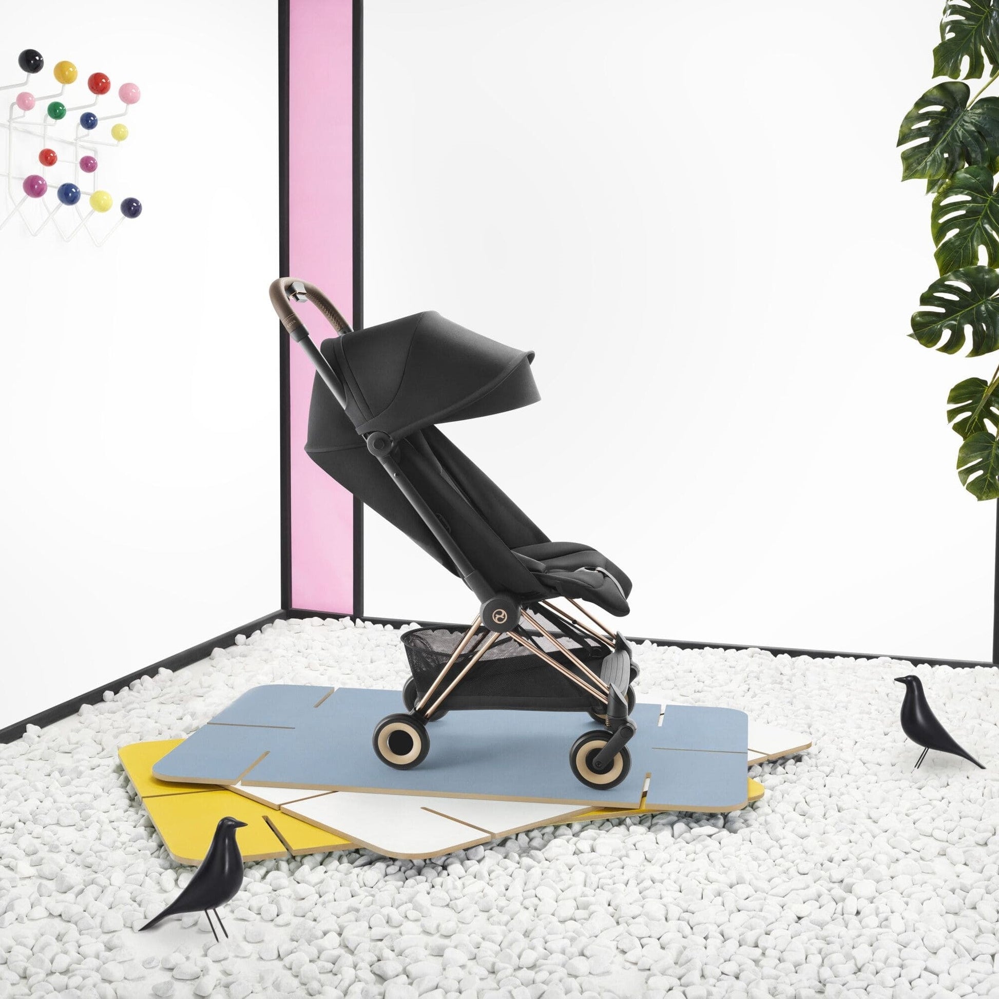 Cybex Coya Stroller Chrome/Sepia Black - Luna Baby Store Miami