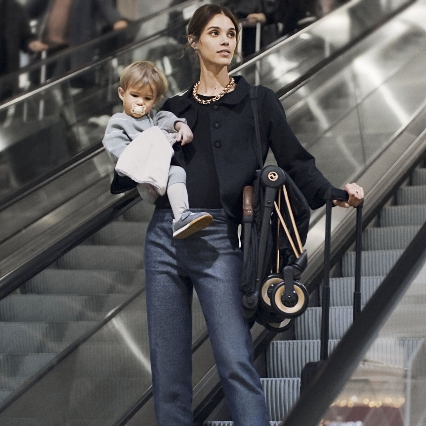Cybex Coya Stroller Matte Black/Sepia Black - Luna Baby Store Miami