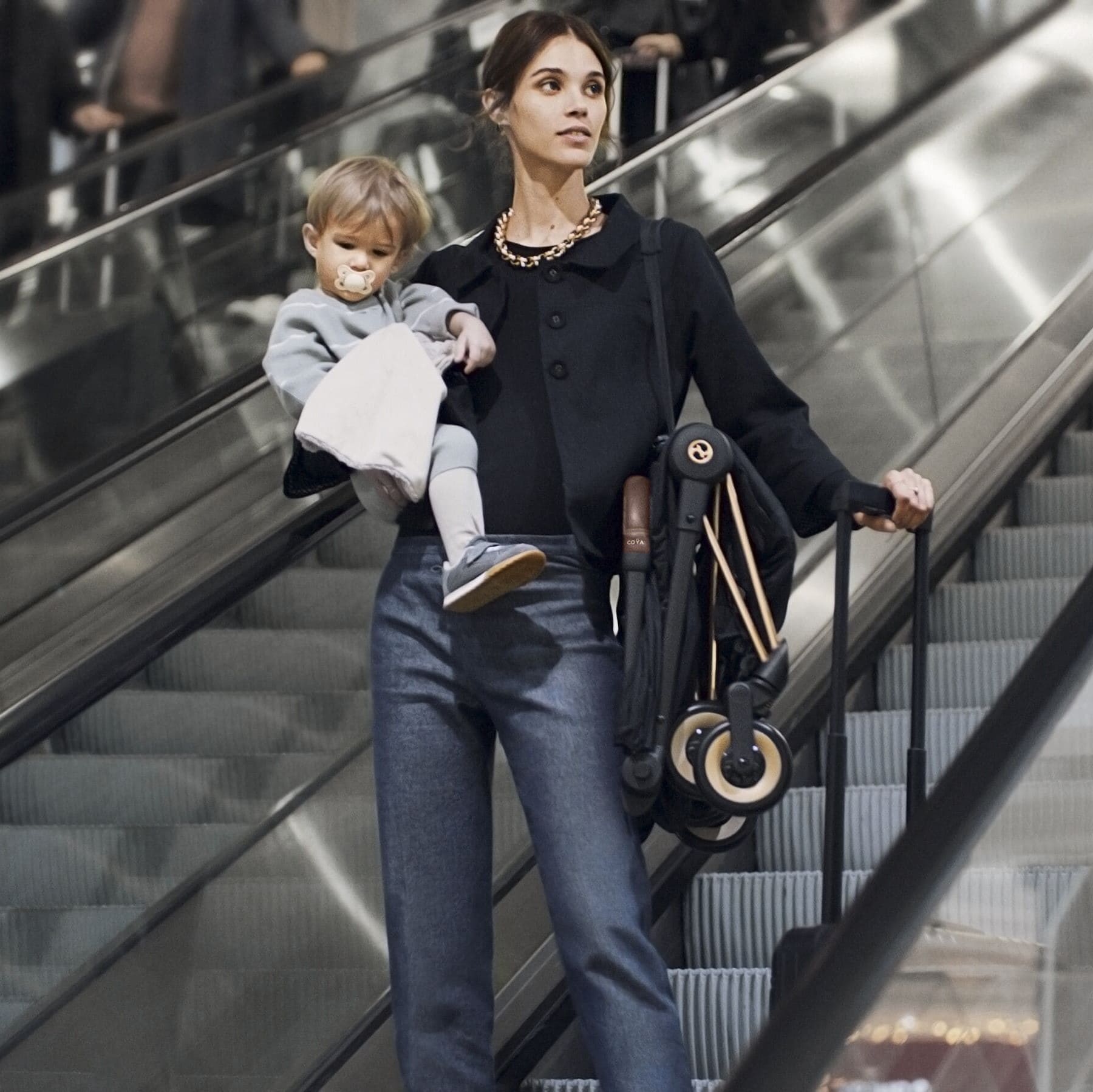 Cybex Coya Stroller Matte Black/Sepia Black - Luna Baby Store Miami