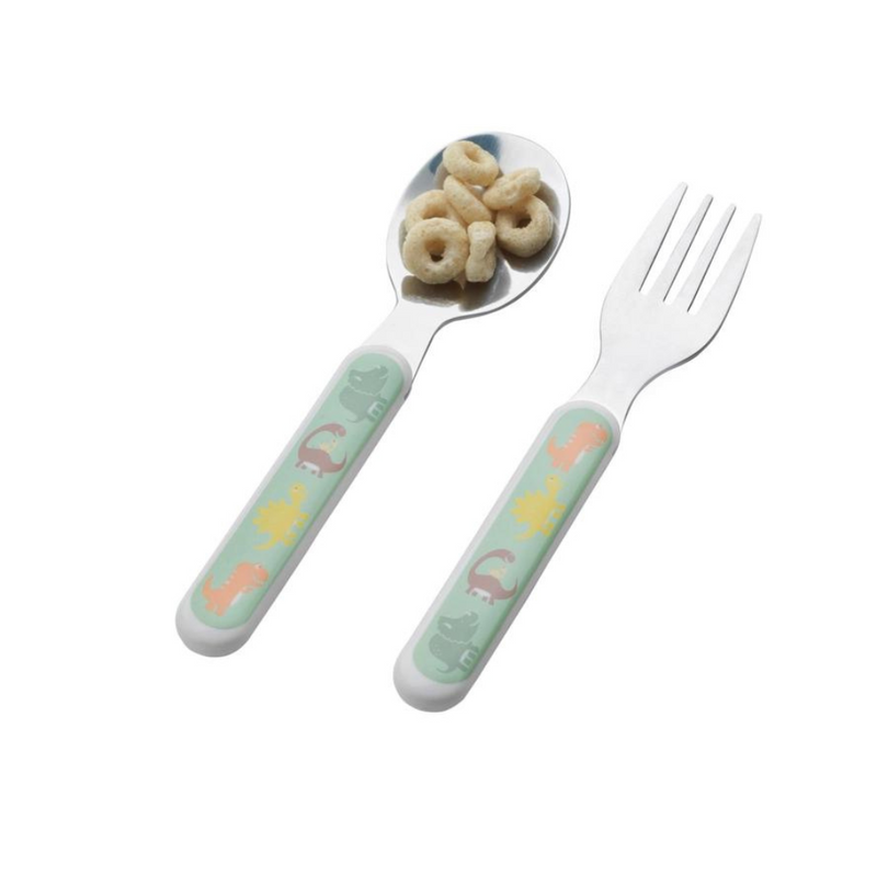 Sugar Booger Silverware Set Baby Dinosaur