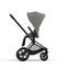 Cybex Priam 4 Stroller - Matte Black/Black Frame and Soho Grey Seat Pack