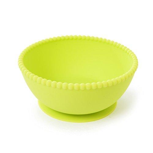 Silicone Suction Bowls Set Chartreuse/Pink