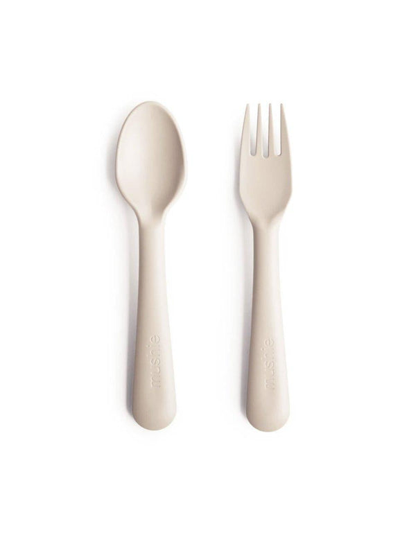 Mushie Fork and Spoon Set - Luna Baby Modern Store