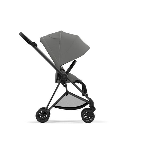 Cybex Mios 3 Stroller - Matte Black/Black Frame and Soho Grey Seat Pack on Luna Baby Store Miami