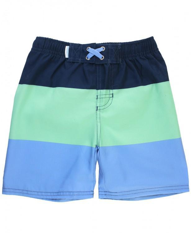 Rugged Butts Mint & Blue Color Block Swim Trunks