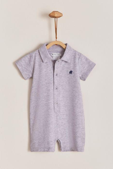 Babycottons Pima Colors Joseph Playsuit Grey Melange