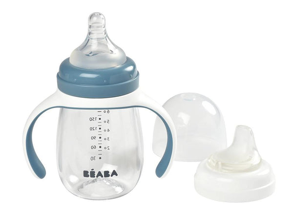 Beaba 2 in 1 Bottle to Sippy Training Cup - Rain