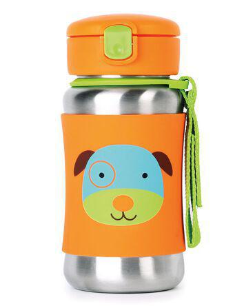 Skip Hop Zoo Stainless Steel Little Kid Straw Bottle - Luna Baby Modern Store