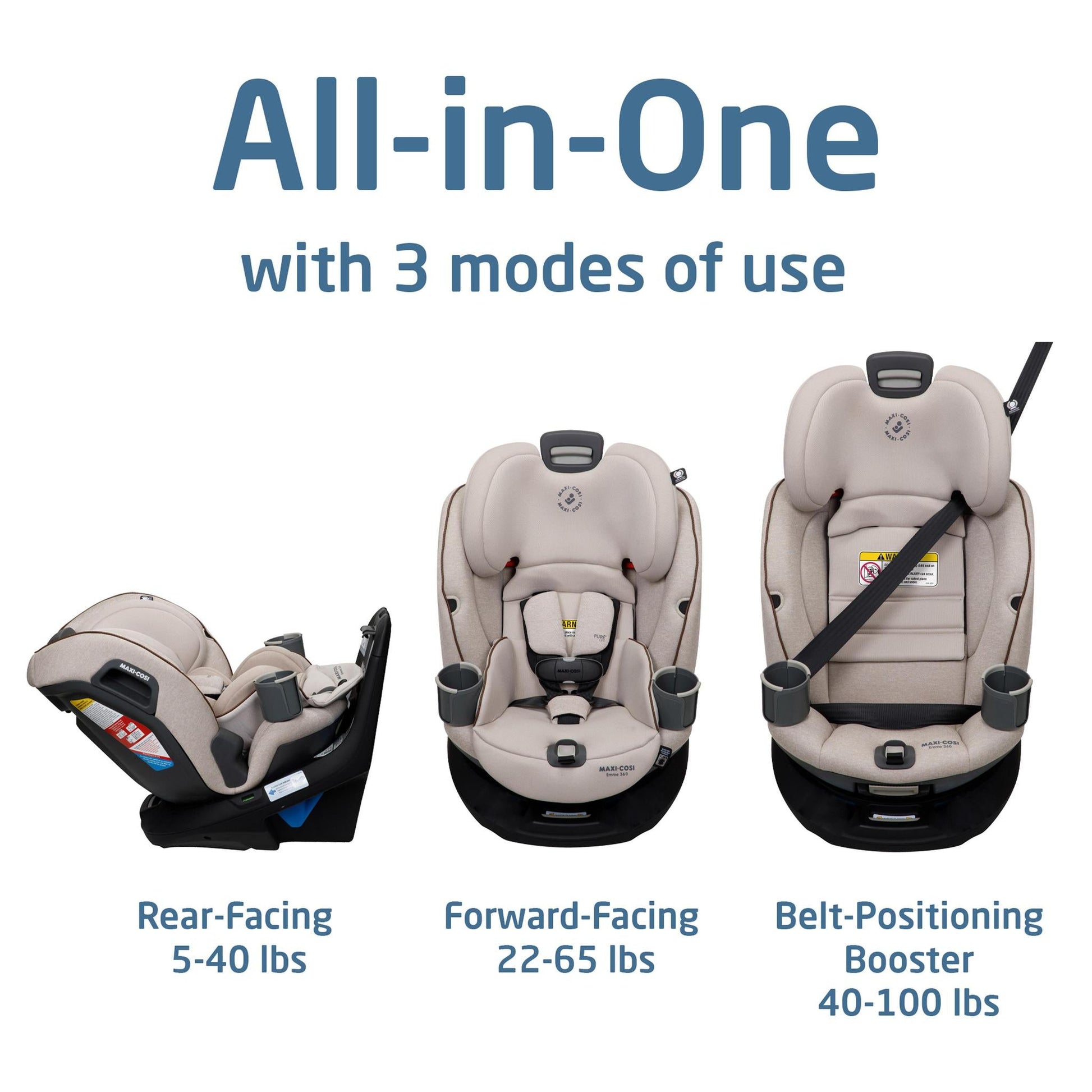 Maxi Cosi Emme 360 Rotating All-in-One Car Seat - Desert Wonder - Luna Baby Store Miami